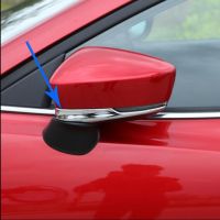 ✾ 2pcs/set ABS Chrome Rearview Side Mirror Stripe Cover Trim For 2017 Mazda 3 auto accessories