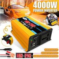 ✣ Przetwornica czysta fala sinusoidalna od 12V do 230V 4000W DC do AC konwerter napięcia 12 220 Mini-zasilacz samochodowy transformator napięcia USB