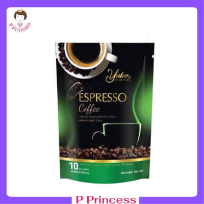 ** 1 ถุง ** Yube Espresso กาแฟ ยูบี เอสเปรสโซ่ กาแฟปรุงสำเร็จชนิดผง ขนาดบรรจุ 10 ซอง / 1 ถุง