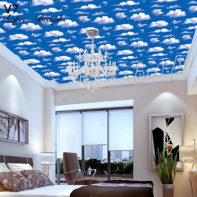 Buy 3D Cloud Charm CA930 Ceiling Wallpaper Removable Self Adhesive Online  in India  Etsy