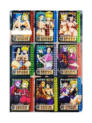 อีกา9ชิ้น/เซ็ต Z Beauty CP Bulma 18 Refraction Girls Hoy Collectibles เกมอนิเมะบัตรสะสม