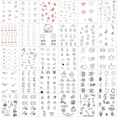 hot！【DT】◇  30pcs/set Small Temporary Sticker Fake Tatoo for Tatouage Temporaire