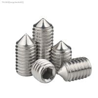 ✵ M3 M4 M5 M6 M8 304 Stainless Cone Point Grub Screws Hex Socket Set Screw DIN 914