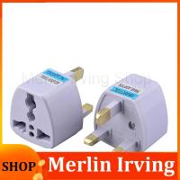 Merlin Irving Shop 1/2/5pcs Universal EU US AU to UK 3 Pin AC Power Socket Plug Travel Wall Charger Outlet Adapter Converter Connector UK plug