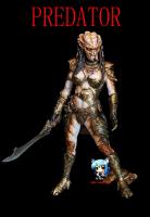 พรีเดเตอร์ Predator Female เพศหญิง ver.2 พร้อมฐาน 1/6 Vinyl figure model ไวนิล ฟิกเกอร์ โมเดล