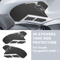 For Ducati Panigale V2 2020-2022 3D Side Fuel Tank pad Tank Pads Protector Stickers Decal Gas Knee Grip Traction Pad