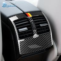 Serat Karbon Airspeed Untuk Mercedes Benz C คลาส W204 Aksesori Penutup Ventilasi Saludara Belakang Mobil Stiker Potong Interior Otomatis