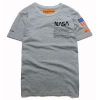 พร้อมสต็อกผลิตภัณฑ์ใหม่ HERON PRESTON X NASA สตรีทพื้นที่แบบอินเทรนด์เสื้อยืดเสื้อยืดฤดูร้อน [M-XL]