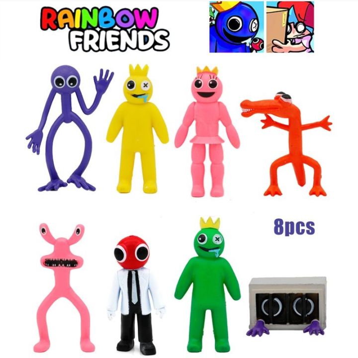 8pcs Roblox Rainbow Friends Building Block Toy Figure Model Kid