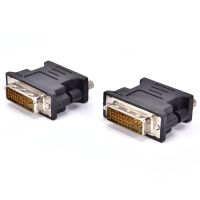 DVI-I 24 5 Male Pin DVI Ke VGA 15 Perempuan Video Adaptor Konverter untuk PC Laptop LCD HDTV DVD Komputer Proyektor