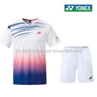 ℗ Yonex new quick-drying badminton shirt Mens and womens summer short-sleeved tennis team jersey sportswear top competition training jacket