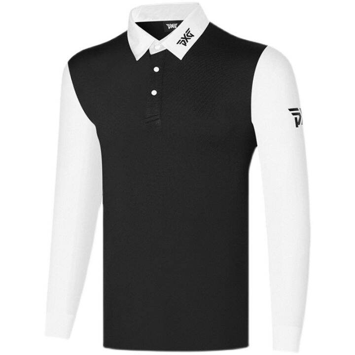 new-pxg-ใหม่-เสื้อโปโลแขนยาว-แบบแห้งเร็ว-ระบายอากาศ-สวมใส่สบาย-เหมาะกับฤดูใบไม้ร่วง-สําหรับผู้ชาย-ใส่เล่นกีฬากอล์ฟ