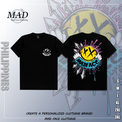 MADFACE Clothing Original Smile T-Shirt - ของขวัญสำหรับผู้ชายและผู้หญิง Cotton Short Sleeve Fashion Top