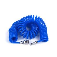 3M PU 8mm x 5mm Polyurethane Air Compressor Hose Tube With Fitting Flexible Tool Connector PU0805 Spring Tube Spiral Pipe Hand Tool Parts Accessories