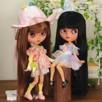 ICY DBS ตุ๊กตา Blyth Pouting ปาก Tan Skin Matte ร่วมร่างกาย1/6 BJD OOAK Ob24อะนิเมะสาว