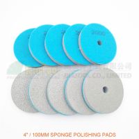 DIATOOL 10pk 4inch Diamond Sponge Polishing Pads For Soft Stone Marble Artificial Stone Terrazzo Floor Grit 2000 Diameter 100MM