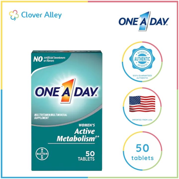 One A Day Women Active Metabolism One A Day Women’s Active Metabolism Multivitamins 50 tablets (04/2023