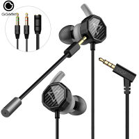 GGMM PC Gaming Headset Earphone Headphone With Microphone Volume Control Stereo Noise Cancelling For Phone Xbox Gamer PS4 Black