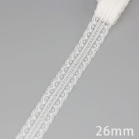 ；‘。、’ (5 Yards/Roll) White Lace Rion Fabric Weing Decoration Lovely Gift Packing Polyester Material