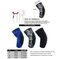 ：“{—— 1PC Honeycomb Basketball Knee Pads Compression Leg Sleeve Sport Volleyball Football Safety Training Knee Support Protector Brace