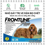 1 tuýp Frontline Plus nhỏ gáy trị ve rận bọ chét cho chó lớn 10kg - 20kg thumbnail