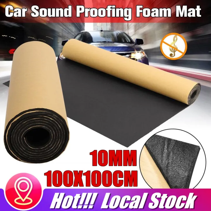 100X100cm 10mm Car Sound Proofing Deadening Van Boat Car Soundproofing