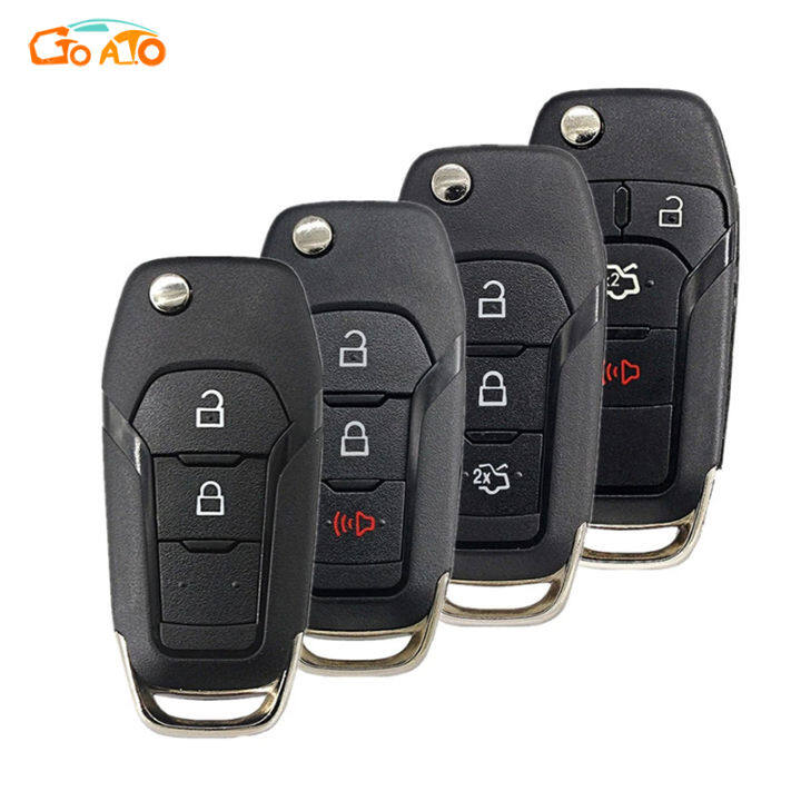 GTIOATO For Ford Modified Folding Key Cover Holder Car Key Case Shell ...