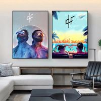 Modern PNL Group Singer 2 Freres Singer Canvas Paintings Posters and Prints Wall Art Pictures for Living Room Home Decoration