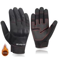 Windproof Winter Motorcycle Gloves Touch Screen Warm Waterproof Riding Men Non-slip Motorbike Motocross Protective Gear Mittens