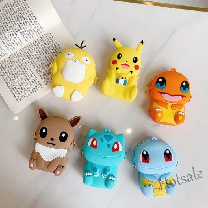 hot-sale-c16-yolo-kawaii-messenger-bag-eevee-anime-figure-pikachu-pokemon-go-coin-purse-cute-childrens-gift-silicone-squirtle-earphone-case-storage-bag-children-shoulder-bag