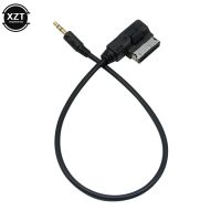 0.35/1/2m Car Media AMI MMI AUX 3.5mm Jack Audio Cable Adapter Media Interface for Benz Mercedes R E S-Class Car Accessories