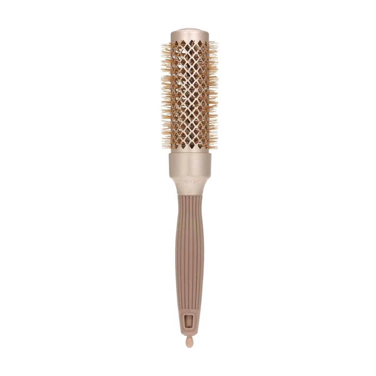 Round Hair Brush Massage Comb Ceramic Coating & Ionic Roller Hairbrush  for Blow Drying Detangling Hairbrush for Women (Gold) | Lazada