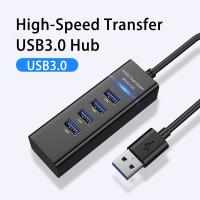 [HOT HAIXWLXKWW 589] 4พอร์ต Usb3.0 Hub Hi Speed USB จำหน่ายสำหรับฮาร์ดดิสก์ไดรฟ์ขยายอะแดปเตอร์แล็ปท็อป