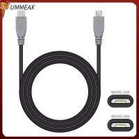 UMMEAX ตัวแปลง ตะกั่ว สายชาร์จ สายดาต้า ไมโคร USB เป็นไมโคร USB ชายไปชาย OTG