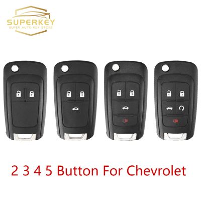 SUPERKEY Remote car Key Shell Case For Chevrolet Cruze Epica Lova Camaro Impala Flip Folding For Buick 2 3 4 5 Button