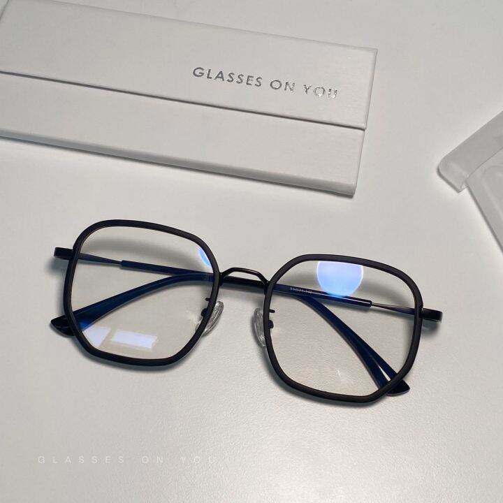 Glasses on you Iras matte แว่นตากรองแสง ตัดเลนส์ตามค่าสายตา Lazada