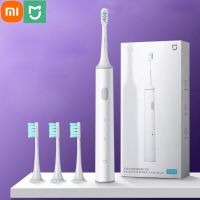 100% ดั้งเดิมเหมาะสำหรับ T300 Mijia แปรงสีฟันไฟฟ้าโซนิค Mi แปรงสีฟันอัจฉริยะ Xiaomi แปรงฟันแบตเตอรี่อายุการใช้งานยาวนาน30วัน