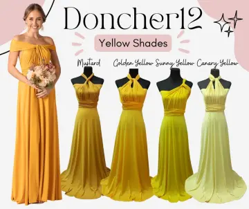 Shades of 2024 yellow dresses