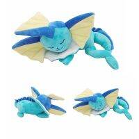 Cross-Border ใหม่ Sleeping Vaporeon Poké Plush ตุ๊กตาของเล่นตุ๊กตาของขวัญของขวัญ