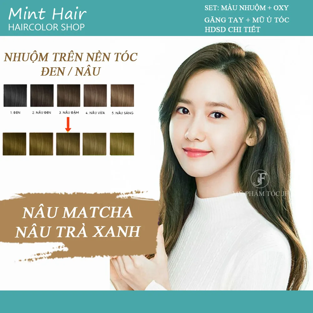 Nhuộm tóc Matcha được xem là xu hướng mới nhất trong làng làm đẹp. Hãy cùng xem hình ảnh để khám phá màu sắc và ưu điểm của nhuộm tóc Matcha và thử nghiệm cho kiểu tóc của bạn.