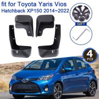 แผ่นบังโคลนรถยนต์ Toyota Yaris Vios Hatchback XP150 2014 2015 2016 2017 2018 2019 2020 2021 2022บังโคลนพนังแผ่นกันกระเซ็น9คำสั่งซื้อ