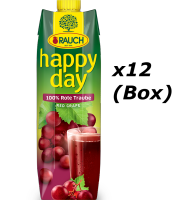 Rauch Happy Day Red Grape  แฮปปี้ เดย์ น้ำองุ่นแดงจากประเทศออสเตรีย (x12 กล่อง)