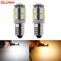 [Super bright bulb] คู่ E10สกรูหลอดไฟแอลอีดีสำหรับไฟฉายหลอดไฟสำรองไฟเล็ง3V 6V 12V 24V DC 1447ทำงานแผ่นเรืองแสง9SMD 5050อุ่น/ขาว