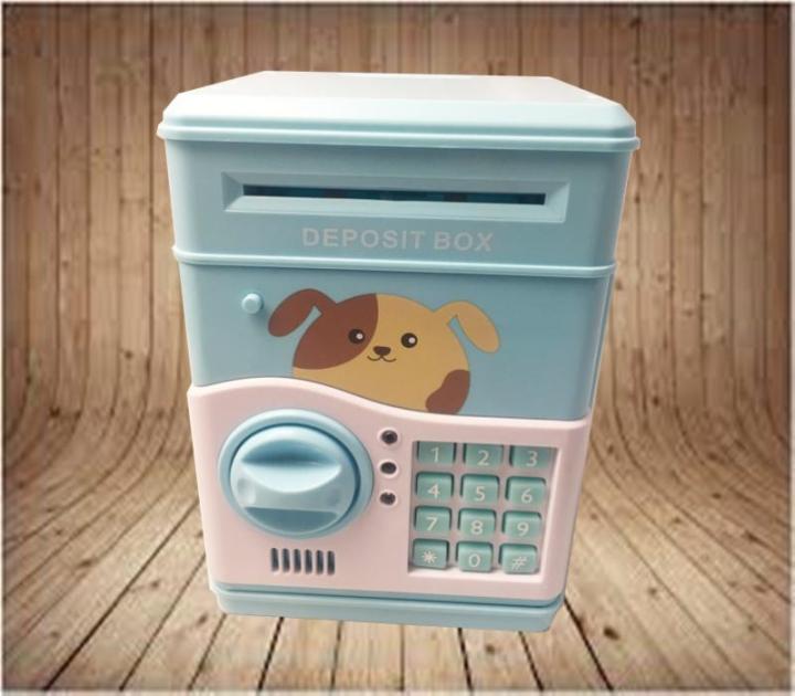 มินิเอทีเอ็ม-ลายหมาน้อย-น่ารัก-ดูดแบงค์-หยอดเหรียญได้-deposit-box-จัดส่งโดย-kerry-express