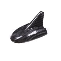 Real Carbon Fiber Car Roof Fin Decorative Aerial Antenna Cover Sticker Base For 2014-2019