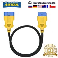 Brook Store AUTOOL-รถยนต์ OBDII Cabo de Extensão 16 Pinos Para Fêmea Conector Ferramenta Diagnóstico ELM327 OBD2 Adaptador Estendido centímetros