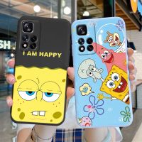 Sarung ponsel SpongeBob Patrick Star pelindung belakang silikon lembut lucu untuk Redmi Note 11 Pro Plus 5G