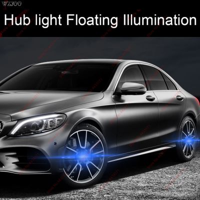 ✱ Hub Light Car Floating Illumination Wheel Caps LED Light Center Cover for Mercedes-Benz BMW audi Mitsubishi Ford Mustang MG