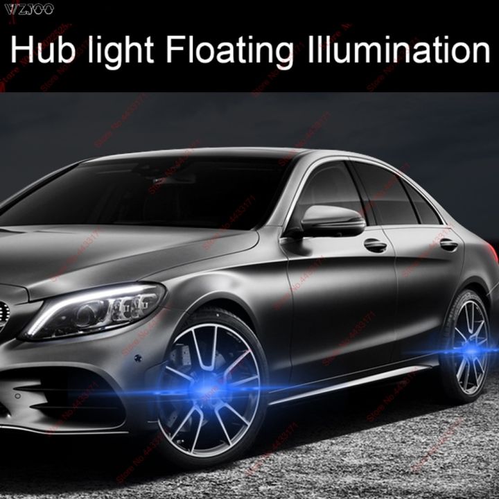 hub-light-car-floating-illumination-wheel-caps-led-light-center-cover-for-mercedes-benz-bmw-audi-mitsubishi-ford-mustang-mg