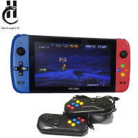 PS7000Q900 7นิ้วมือถือเกมคอนโซลแบบพกพาที่มี2 Gamepads 128กิกะไบต์5000เกมฟรี100 Ps1เกมสำหรับ Mamecpsneogeo.